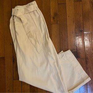 Vince Cream Double Waistband Pants